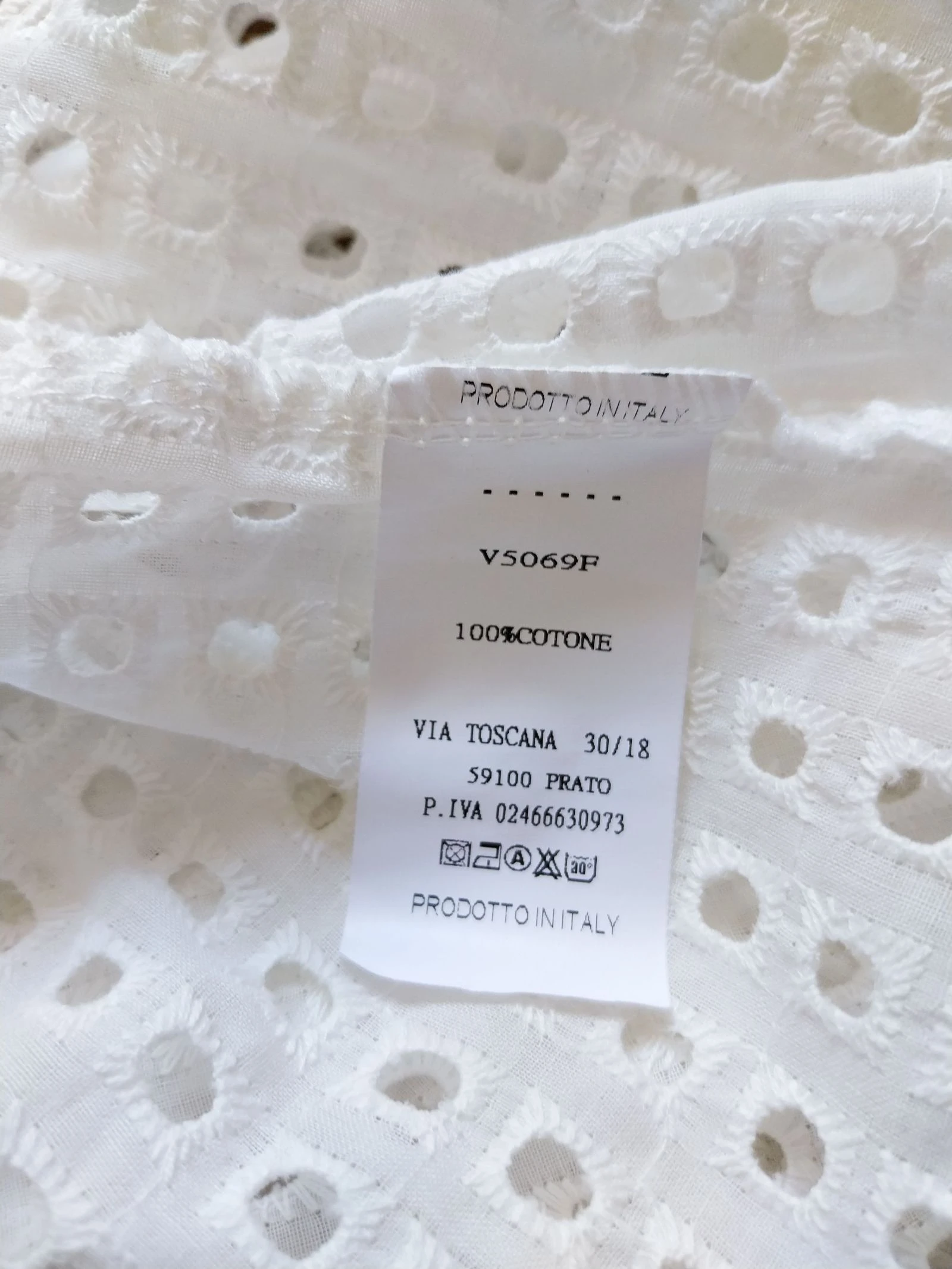 Chaqueta bohemia blanca ajourada 100% algodón Talla 40 Victoria – photo 4